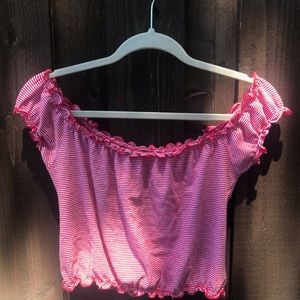 Brandy Melville off the shoulder crop top!